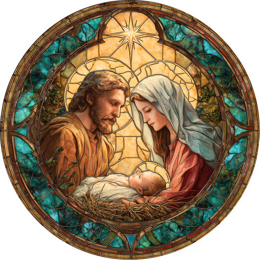 Holy Nativity Scene Accent Sign - Made in USA