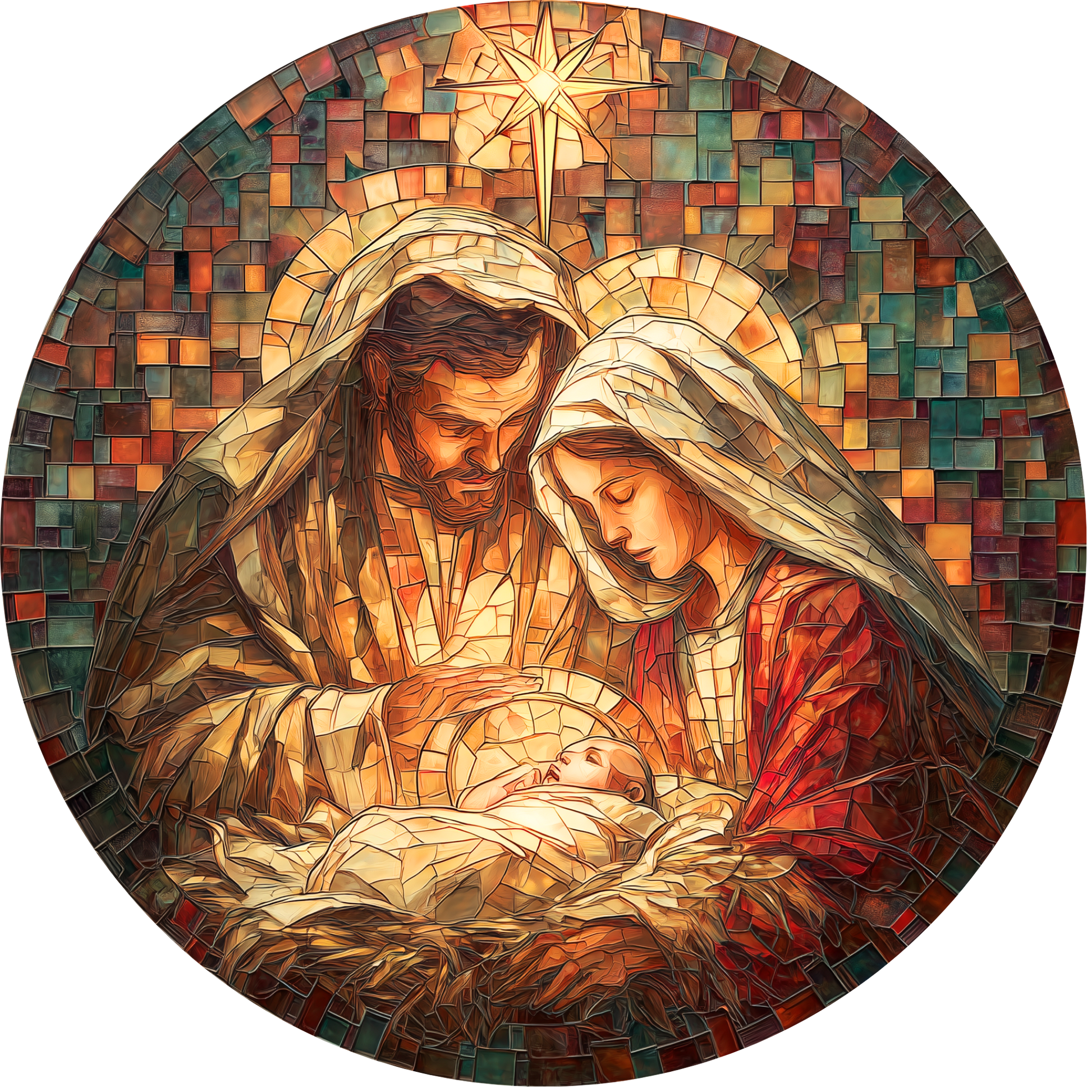 Nativity Scene Accent Sign - Made in USA