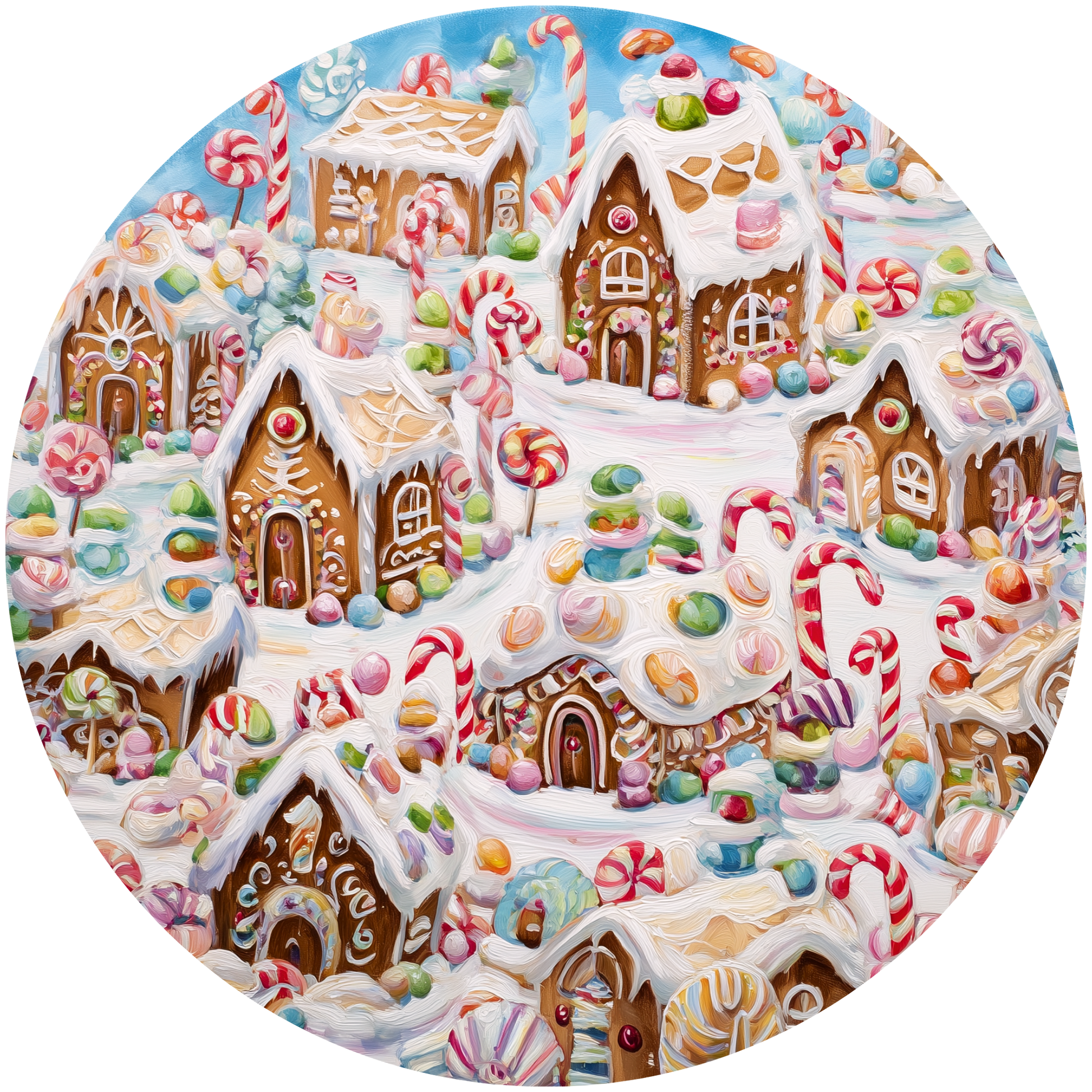 Gingerbread Village Accent Sign - Made in USA