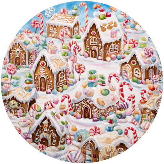 Gingerbread Village Accent Sign - Made in USA