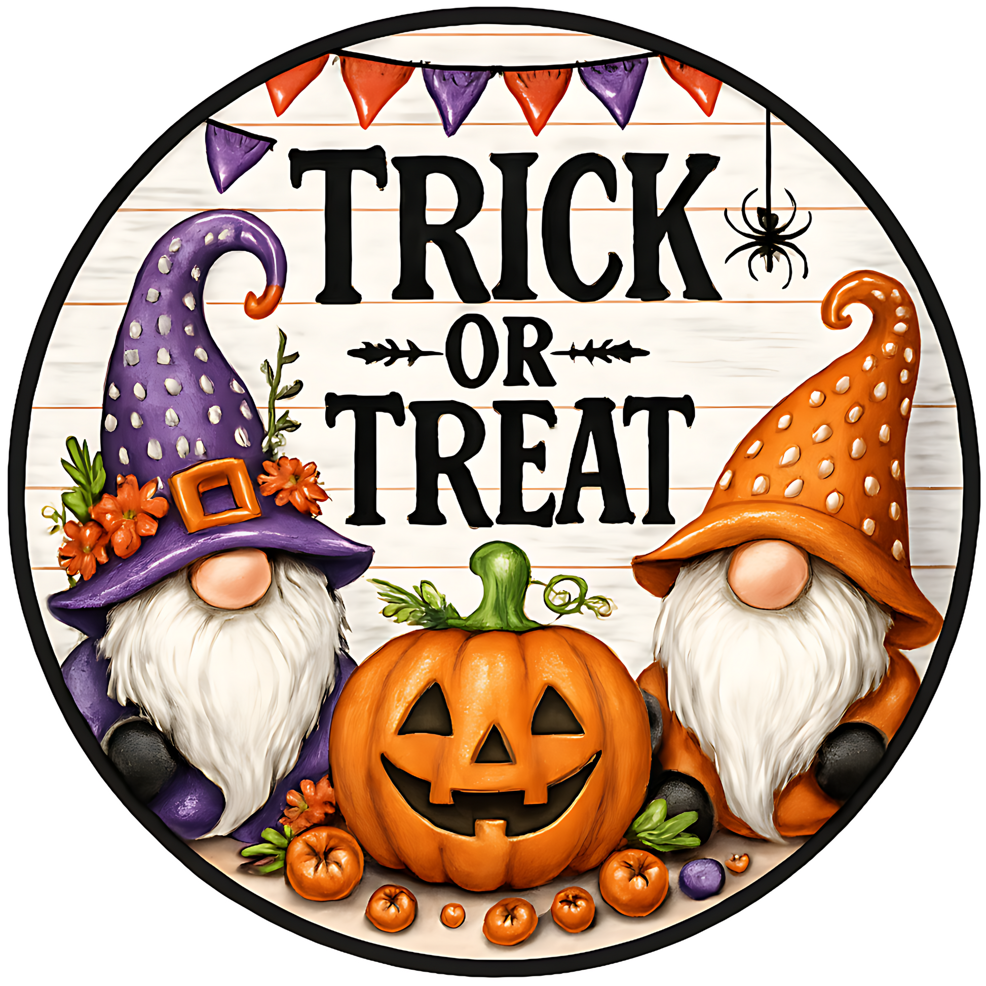 Trick or Treat Gnomes Accent Sign - Made in USA
