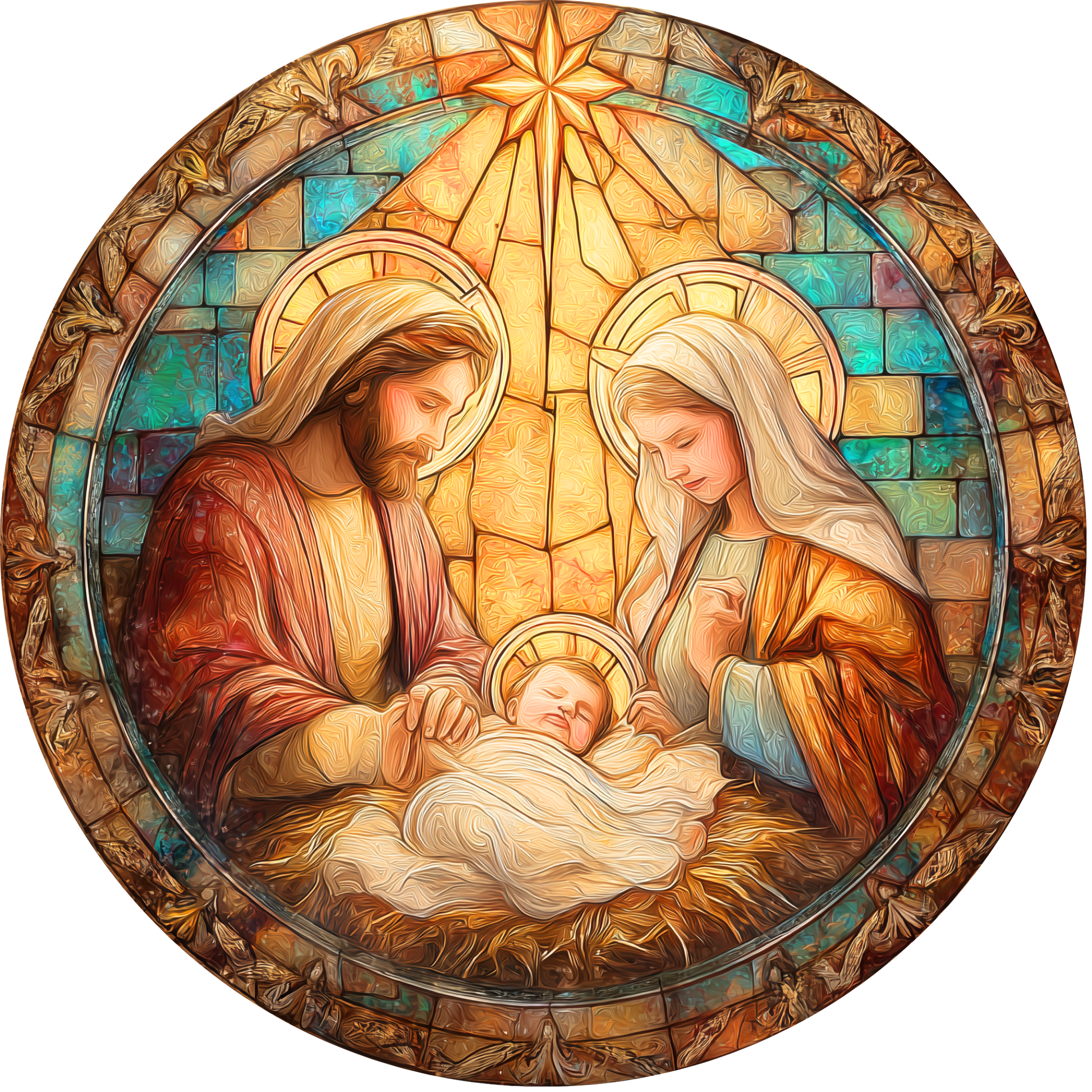 Nativity Scene Accent Sign - Made in USA