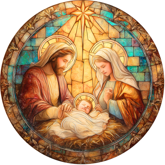 Nativity Scene Accent Sign - Made in USA