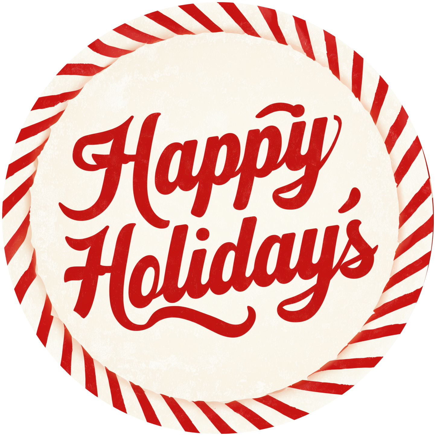 Christmas Happy Holidays Accent Sign - Made in USA