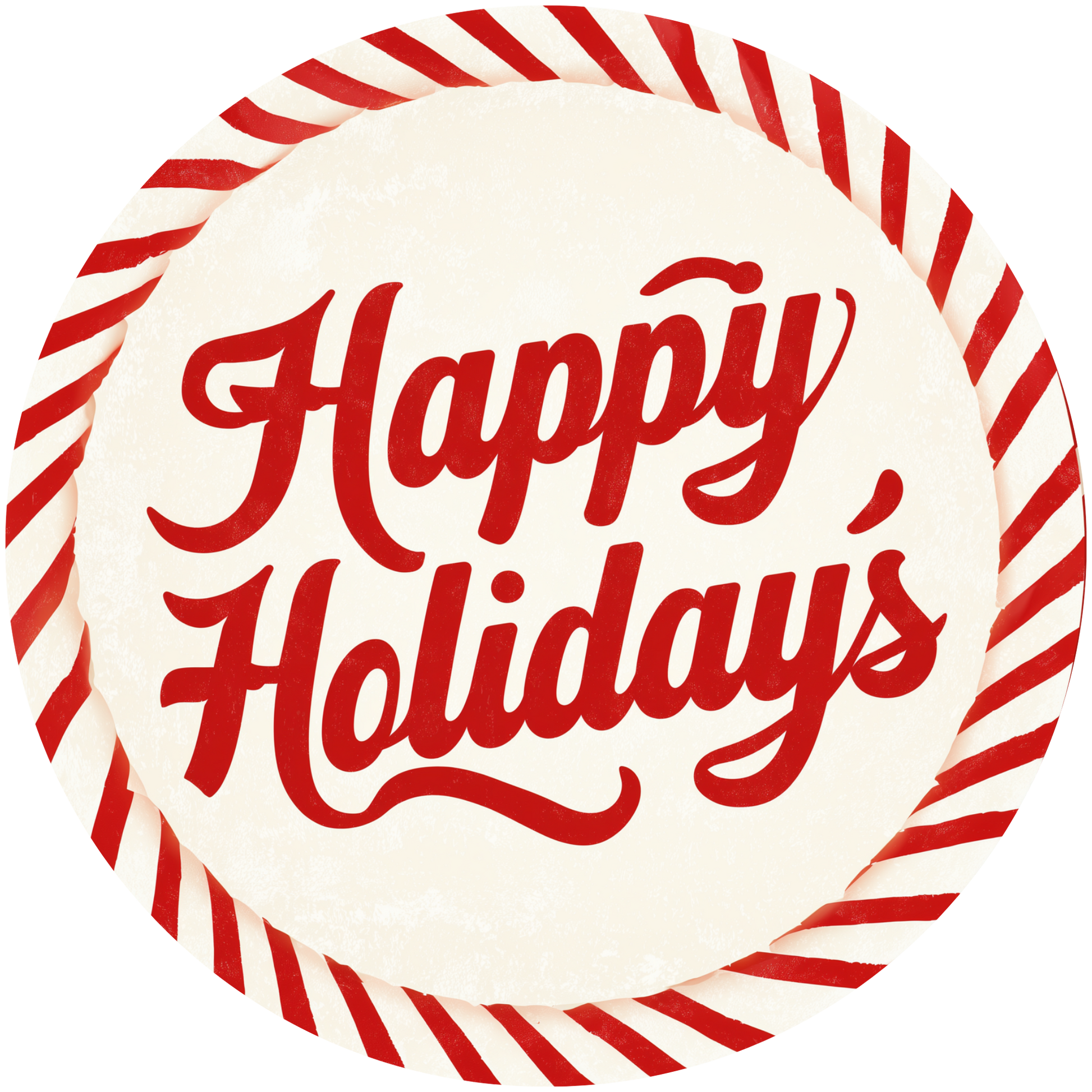 Christmas Happy Holidays Accent Sign - Made in USA