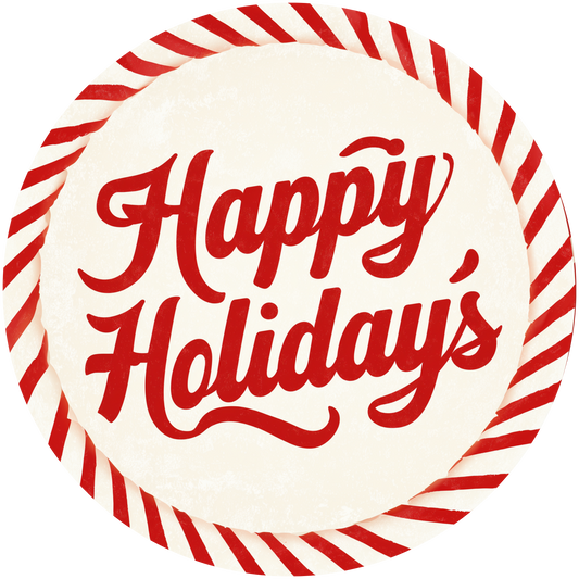 Christmas Happy Holidays Accent Sign - Made in USA