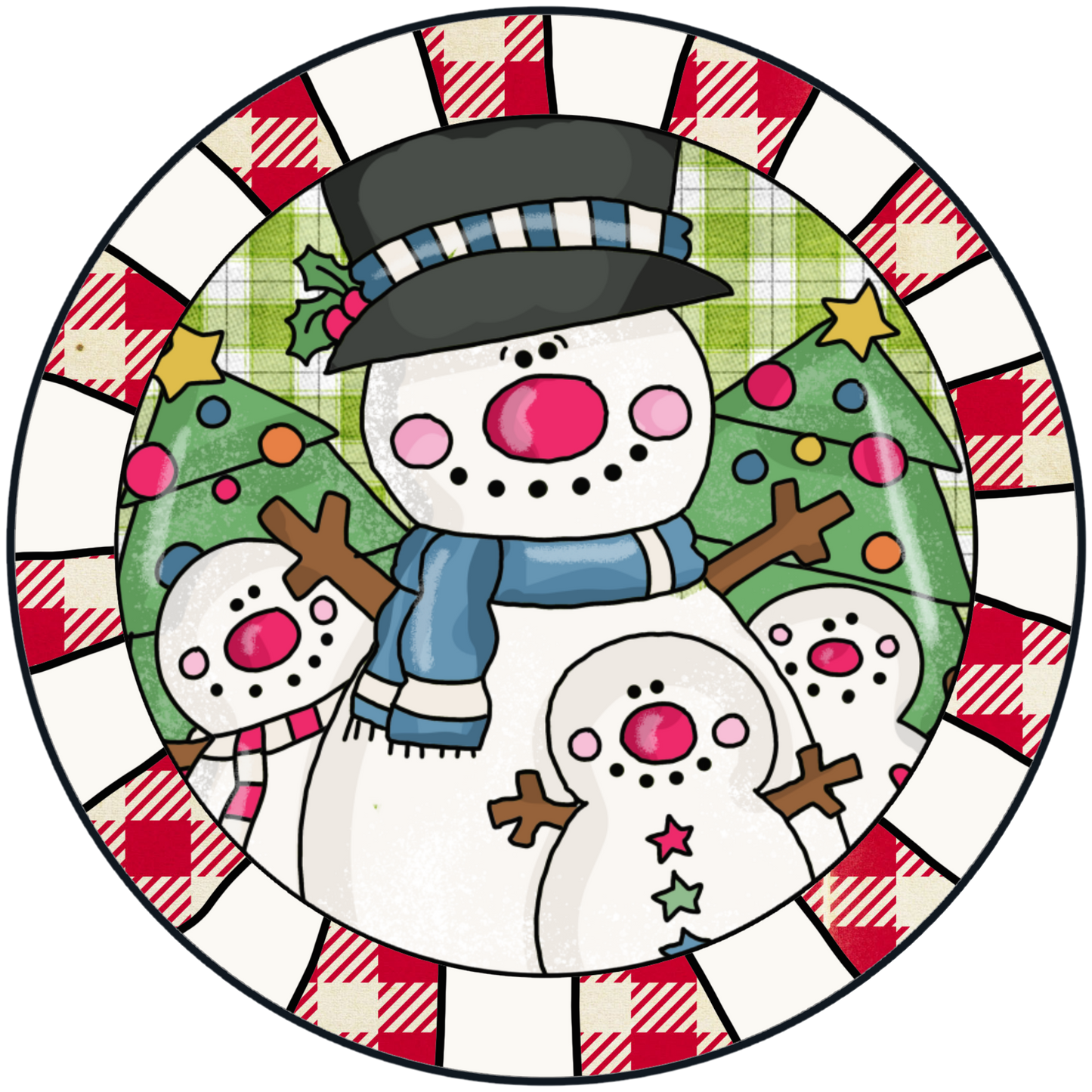 A Family of Snowmen Accent Sign - Made in USA