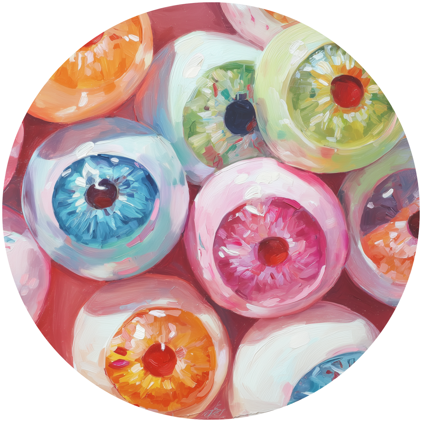 Colorful Eyeballs Accent Sign - Made in USA