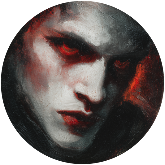 Vampire with Glowing Red Eyes Accent Sign - Made in USA