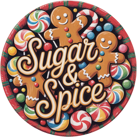 Sugar & Spice Christmas Candy Accent Sign - Made in USA