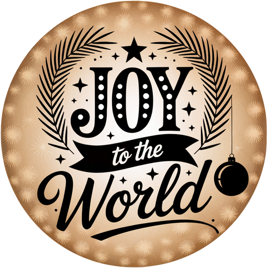 Joy to the World Vintage Christmas Accent Sign - Made in USA