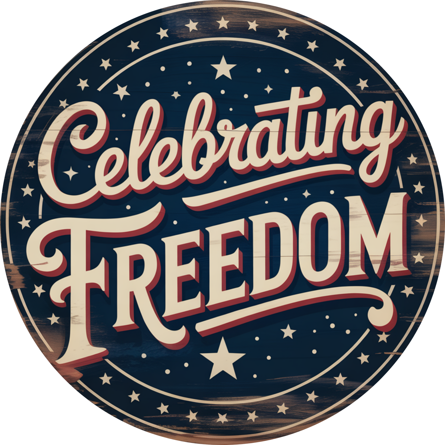 Celebrating Freedom Accent Sign - Made in USA