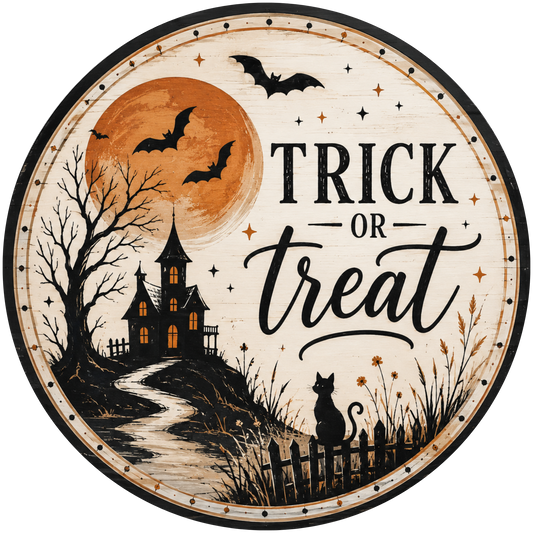 Trick 'r Treat Accent Sign - Made in USA