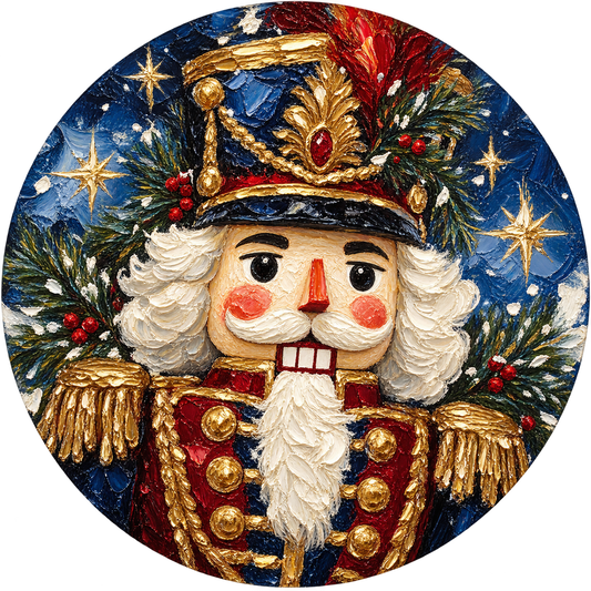Nutcracker Noel Metal / Vinyl Sign - Made in USA