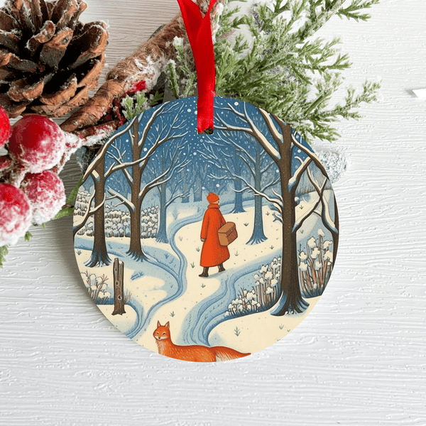 3 Inch Christmas Metal Sign: ARTWORK F - Ornament BBCrafts.com
