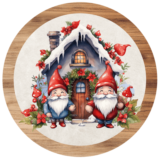 Christmas Christmas Gnomes Metal / Vinyl Sign - Made in USA