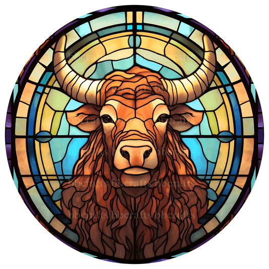 Cow Head Metal / Vinyl Sign - Made in USA