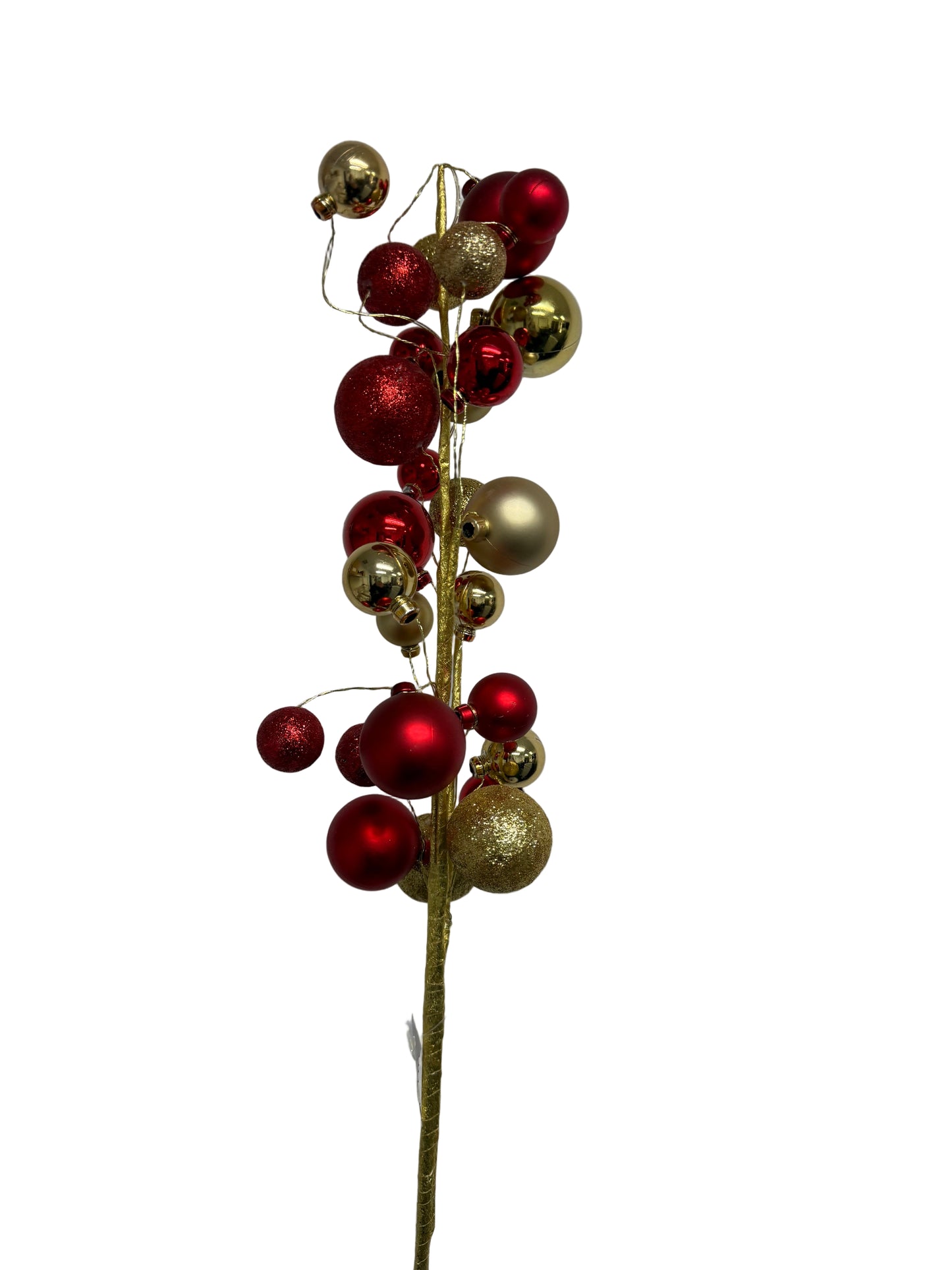 30 Inch Glitter Mixed Ball - Red Gold