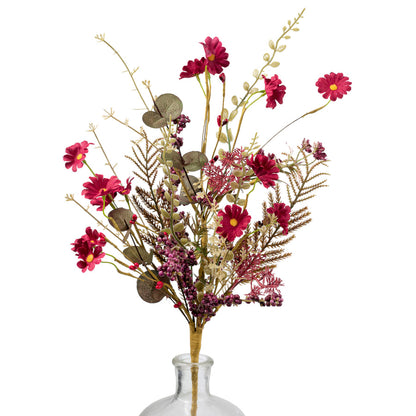 24 Inch Mixed Fall Filler Spray - Burgundy