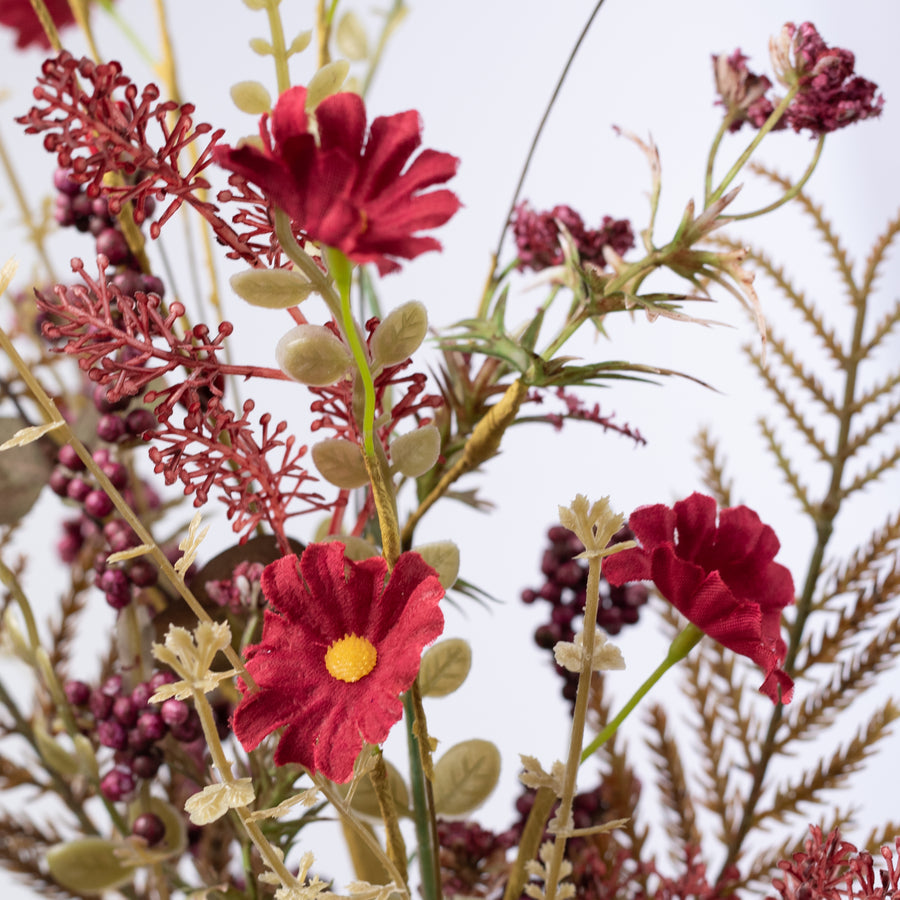 24 Inch Mixed Fall Filler Spray - Burgundy