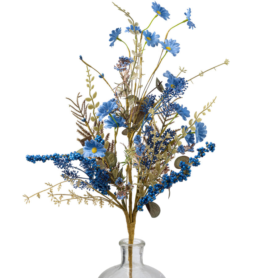 24 Inch Mixed Fall Filler Spray - Blue