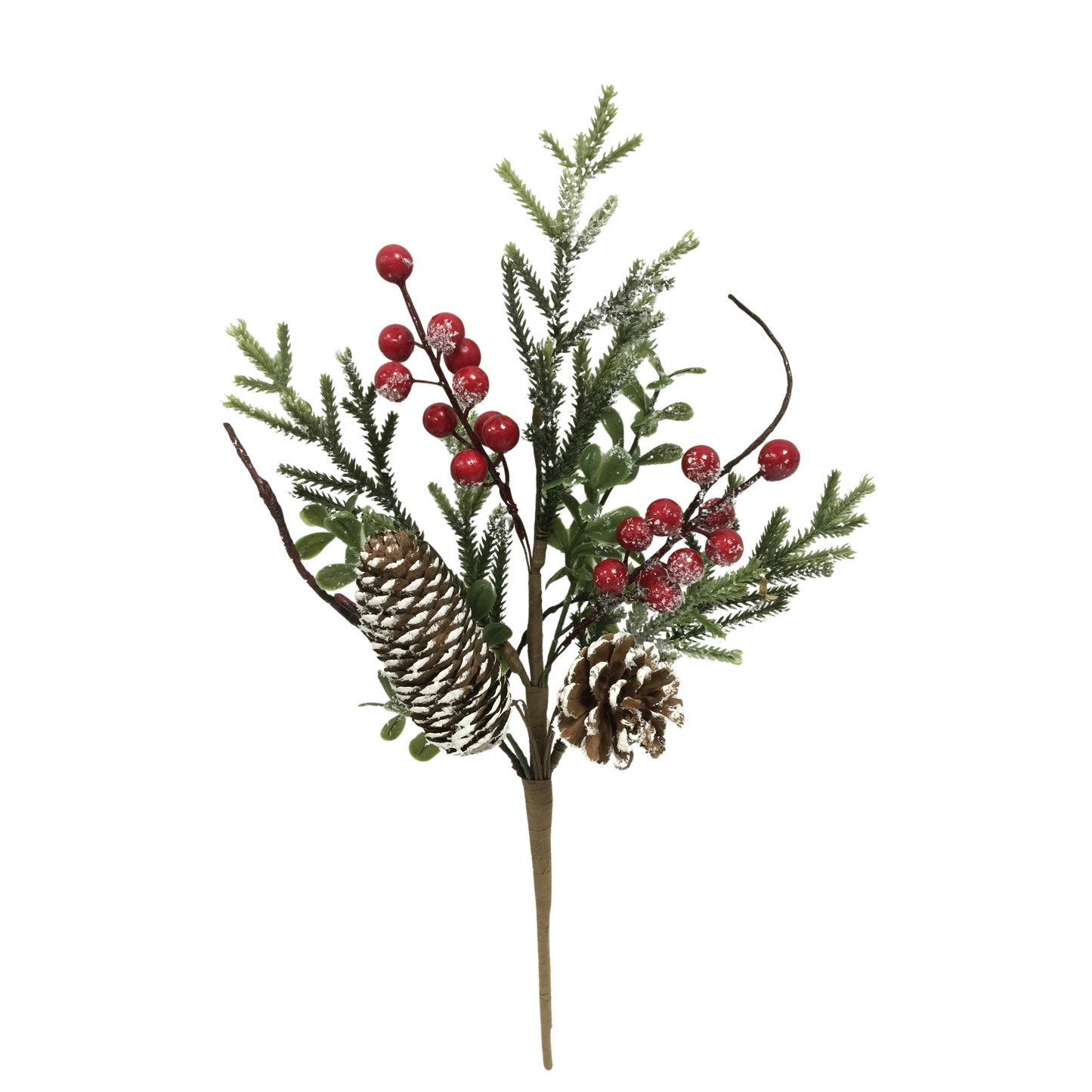 16 Inch Frosted Pine Pinecone