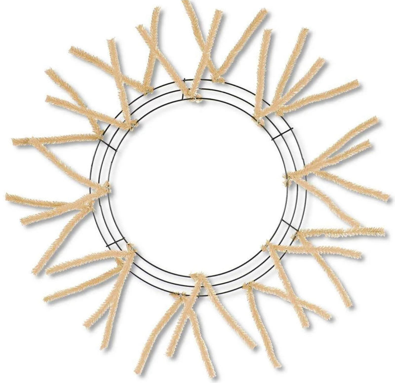 15-24" Pencil Work Wreath Form - Burlap