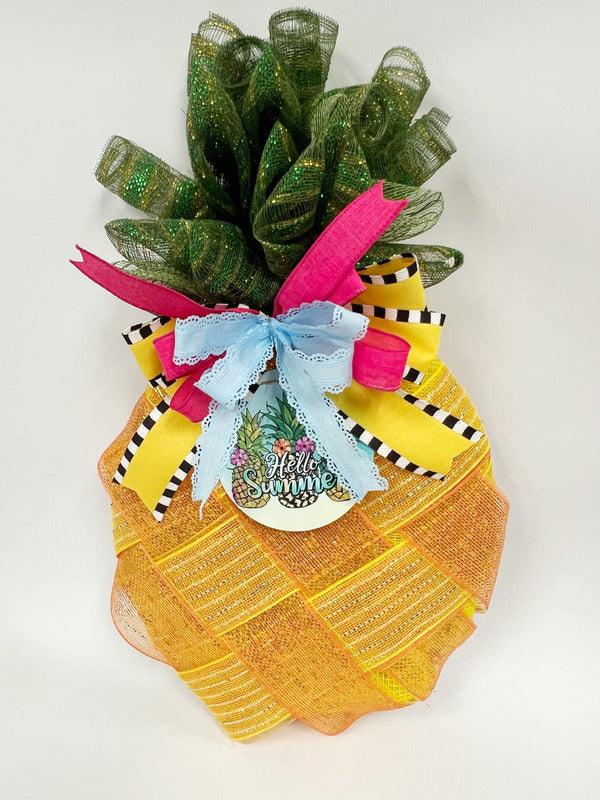 Summer Pineapple Wreath - Made By Designer Genine