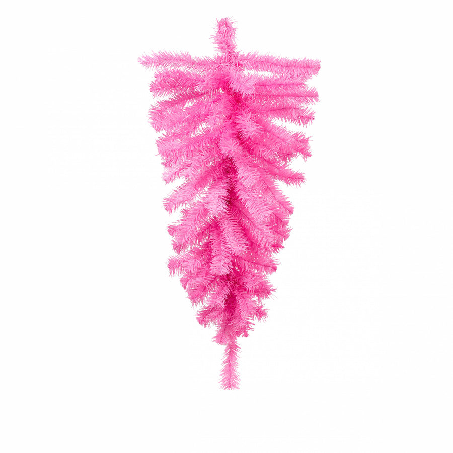 24 Inch Pink Teardrop Swag, 50 Tips