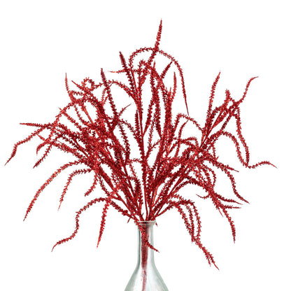 22 Inch Willow with Glittered Red