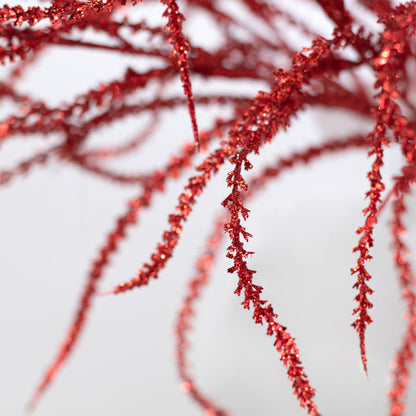 22 Inch Willow with Glittered Red