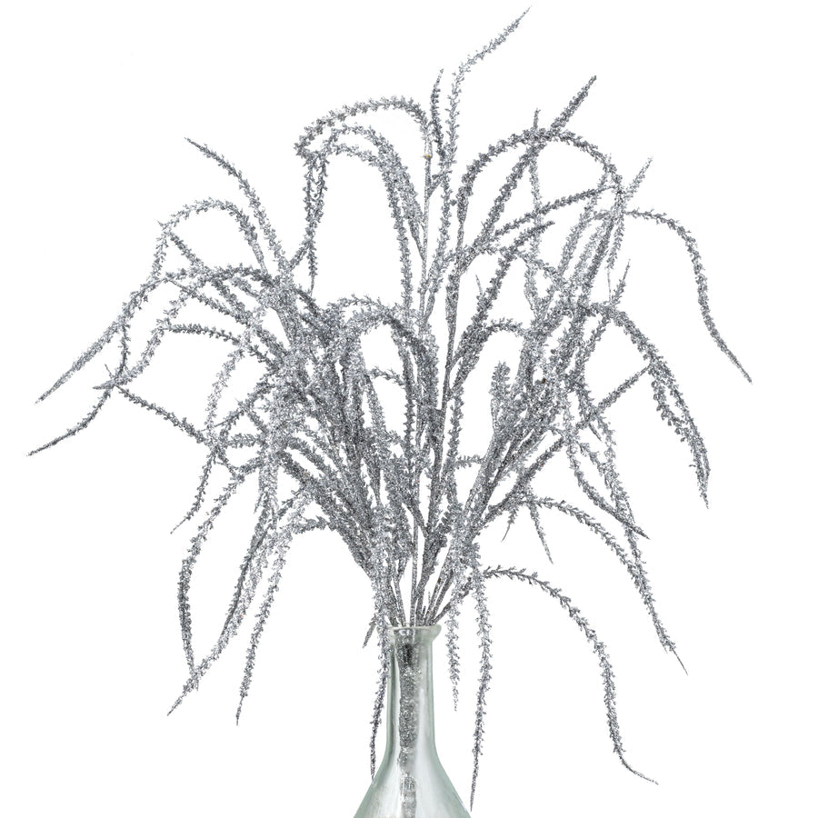 22 Inch Willow with Glittered Silver