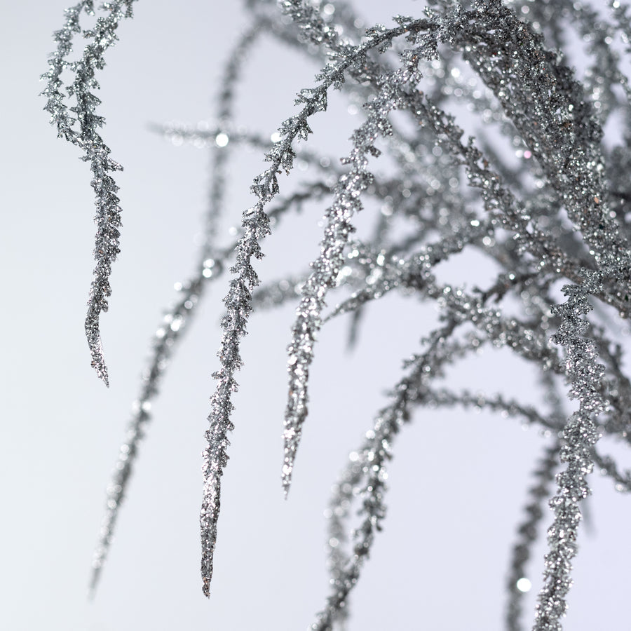 22 Inch Willow with Glittered Silver