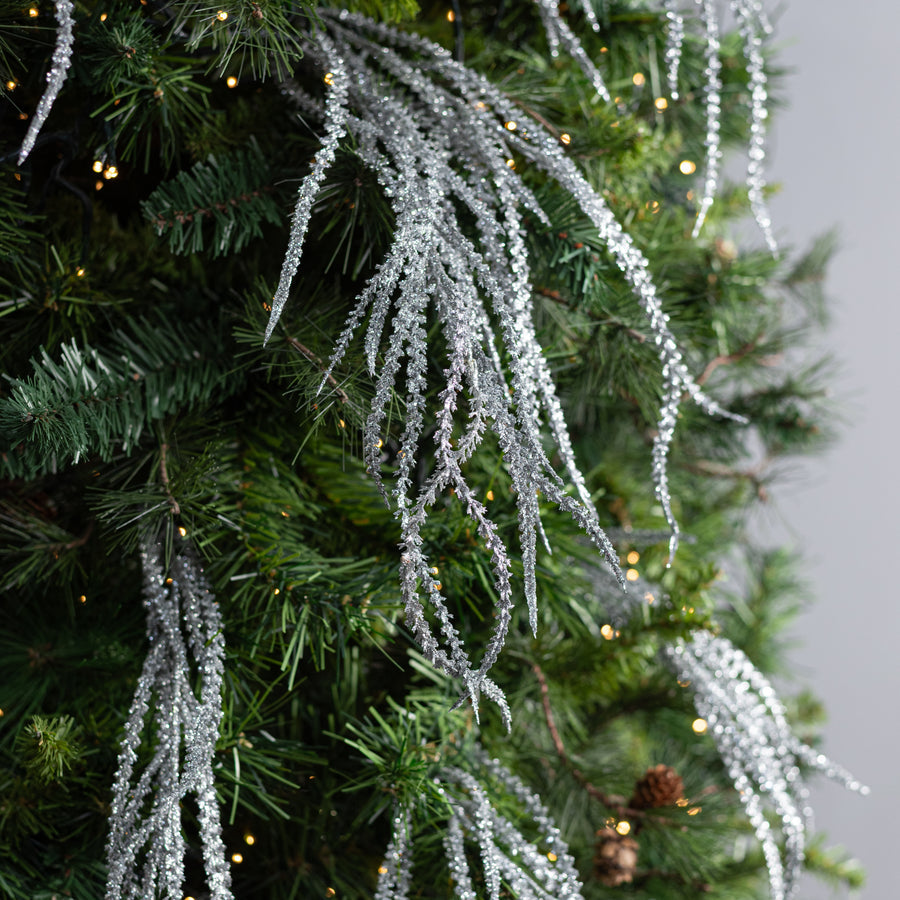 22 Inch Willow with Glittered Silver