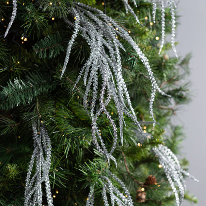 22 Inch Willow with Glittered Silver