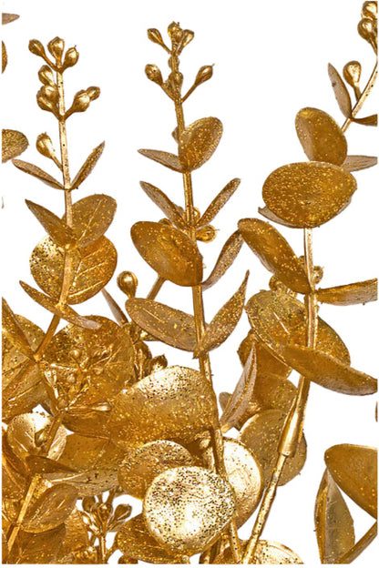 20 Inch Eucalyptus with Glitter - Gold