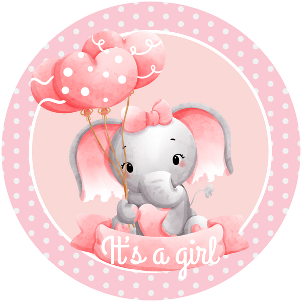 It's a Girl - Baby Shower Metal Sign: Made In USA