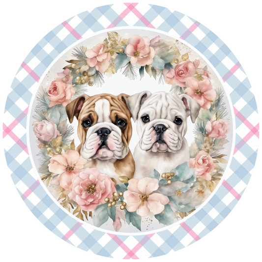 Two Bulldogs Metal / Vinyl Sign - Made in USA