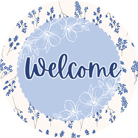 Welcome Metal / Vinyl Sign - Made in USA