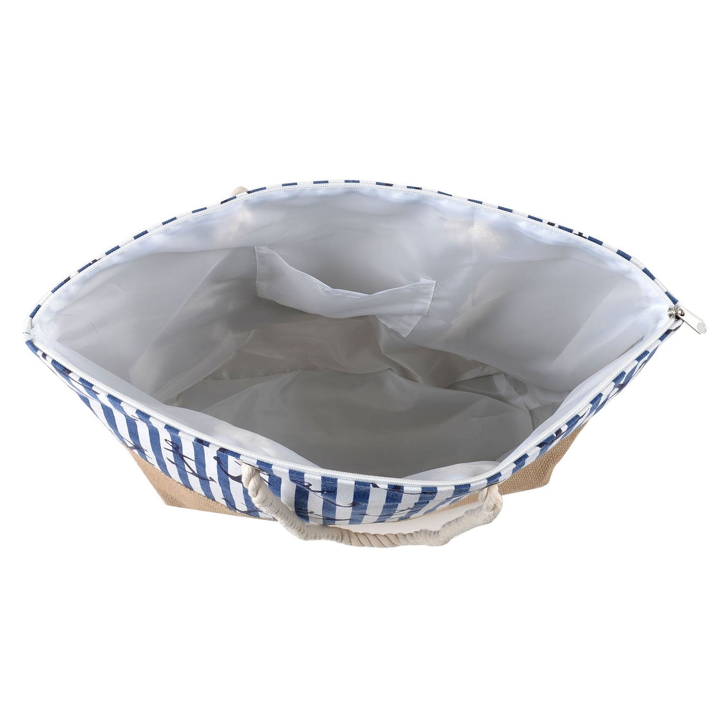 Anchor Printed Canvas Summer Tote Beach Bag - 22 Inch x 15 Inch - Women Swim Pool Bag Large Tote BBCrafts.com