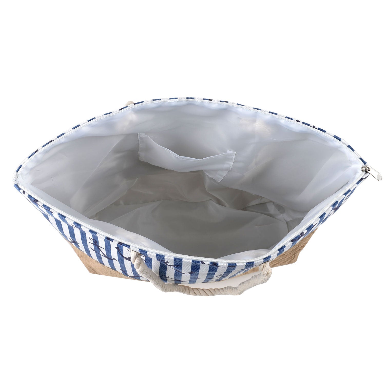 Anchor Printed Canvas Summer Tote Beach Bag - 22 Inch x 15 Inch - Women Swim Pool Bag Large Tote BBCrafts.com