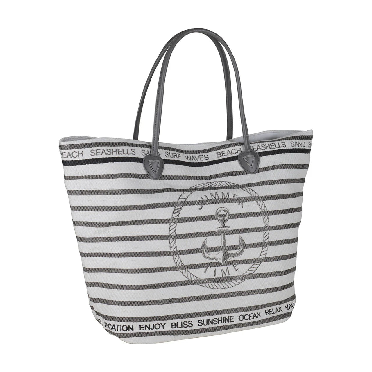 Women’s Beach Tote Bags Combo Set of 3 – Anchor, Heart Style & Pink Canvas Large Pool & Travel Totes
