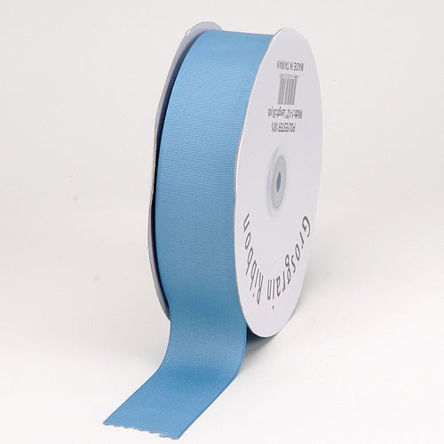 Antique Blue - Grosgrain Ribbon Solid Color - ( 1/4 Inch | 50 Yards ) BBCrafts.com