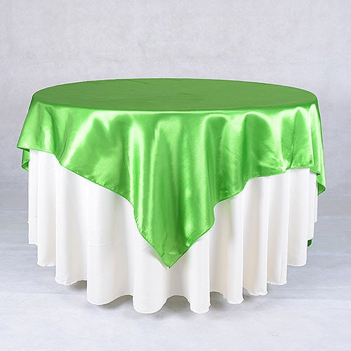 Apple - 60 x 60 Satin Table Overlays - ( 60 x 60 Inch ) BBCrafts.com