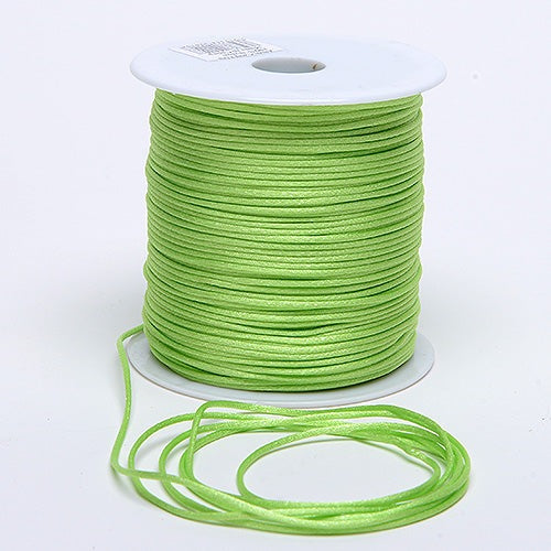 Apple Green - 2mm Satin Rat Tail Cord - ( 2mm x 200 Yards ) BBCrafts.com