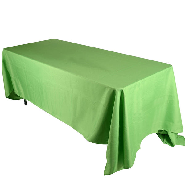 Apple Green - 70 x 120 Rectangle Polyester Tablecloths - ( 70 Inch x 120 Inch ) BBCrafts.com