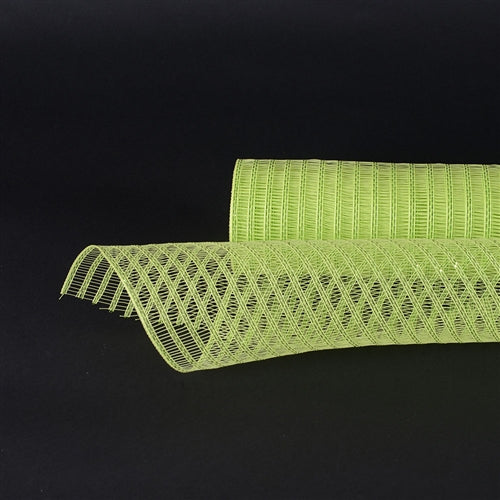 Apple Green - Deco Mesh Laser Eyelash - (21 Inch x 10 Yards) BBCrafts.com