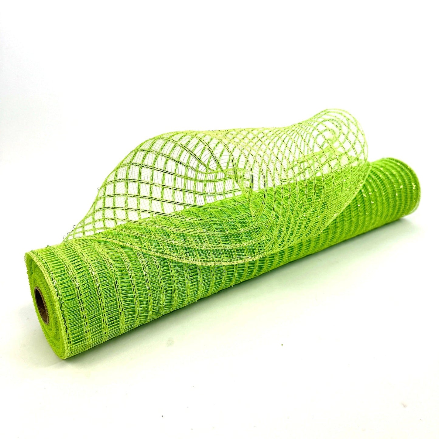 Apple Green - Deco Mesh Laser Eyelash - (21 Inch x 10 Yards) BBCrafts.com