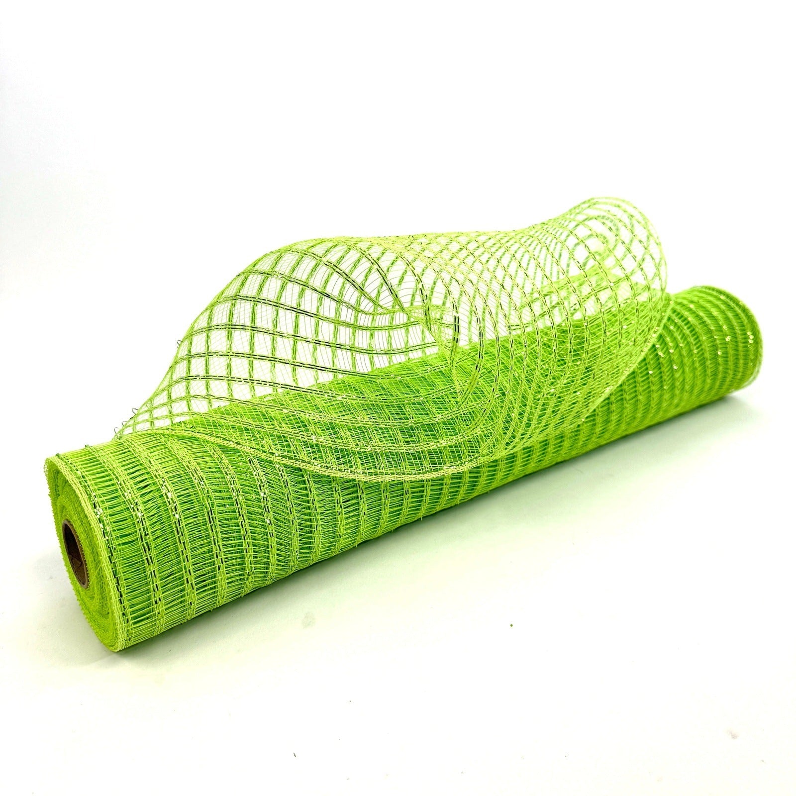 Apple Green - Deco Mesh Laser Eyelash - (21 Inch x 10 Yards) BBCrafts.com