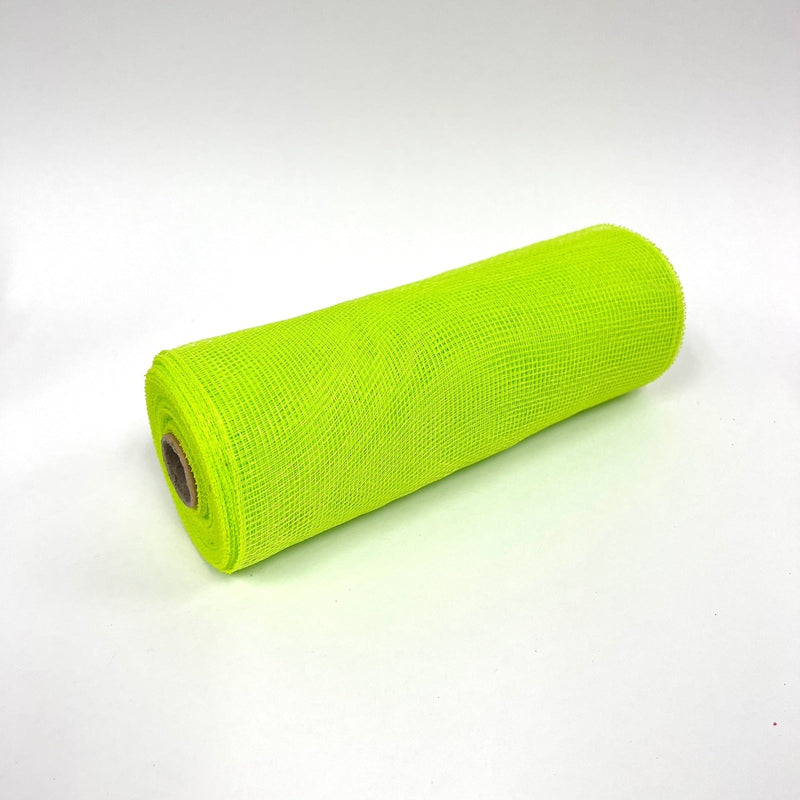 Apple Green - Floral Mesh Wrap Solid Color - ( 10 Inch x 10 Yards ) BBCrafts.com